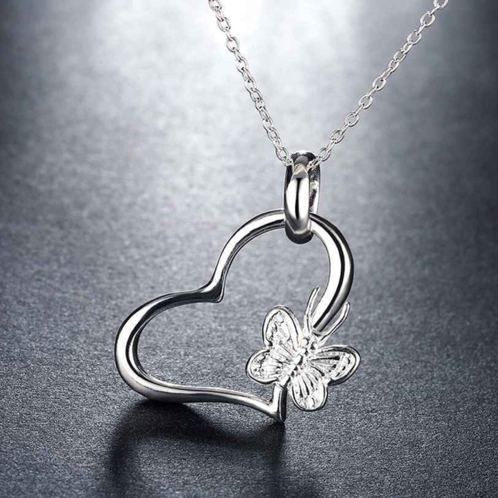 Sterling Heart Necklace - Picture 2 of 4
